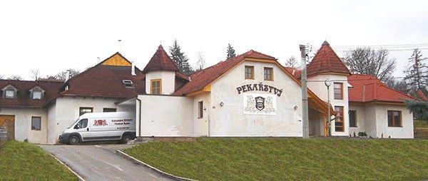 Budova pekařství Špáňa v Šanově